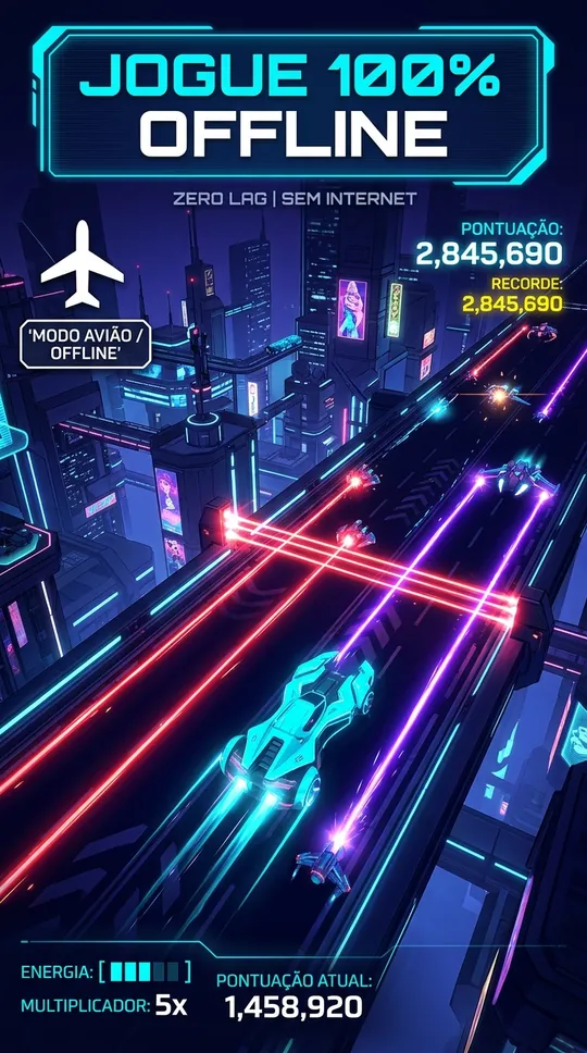 Jogue 100% offline, até no modo avião